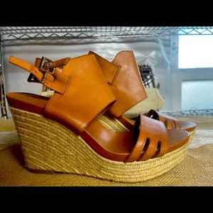 Women’s Vince Camuto Leather Wedge Sandals